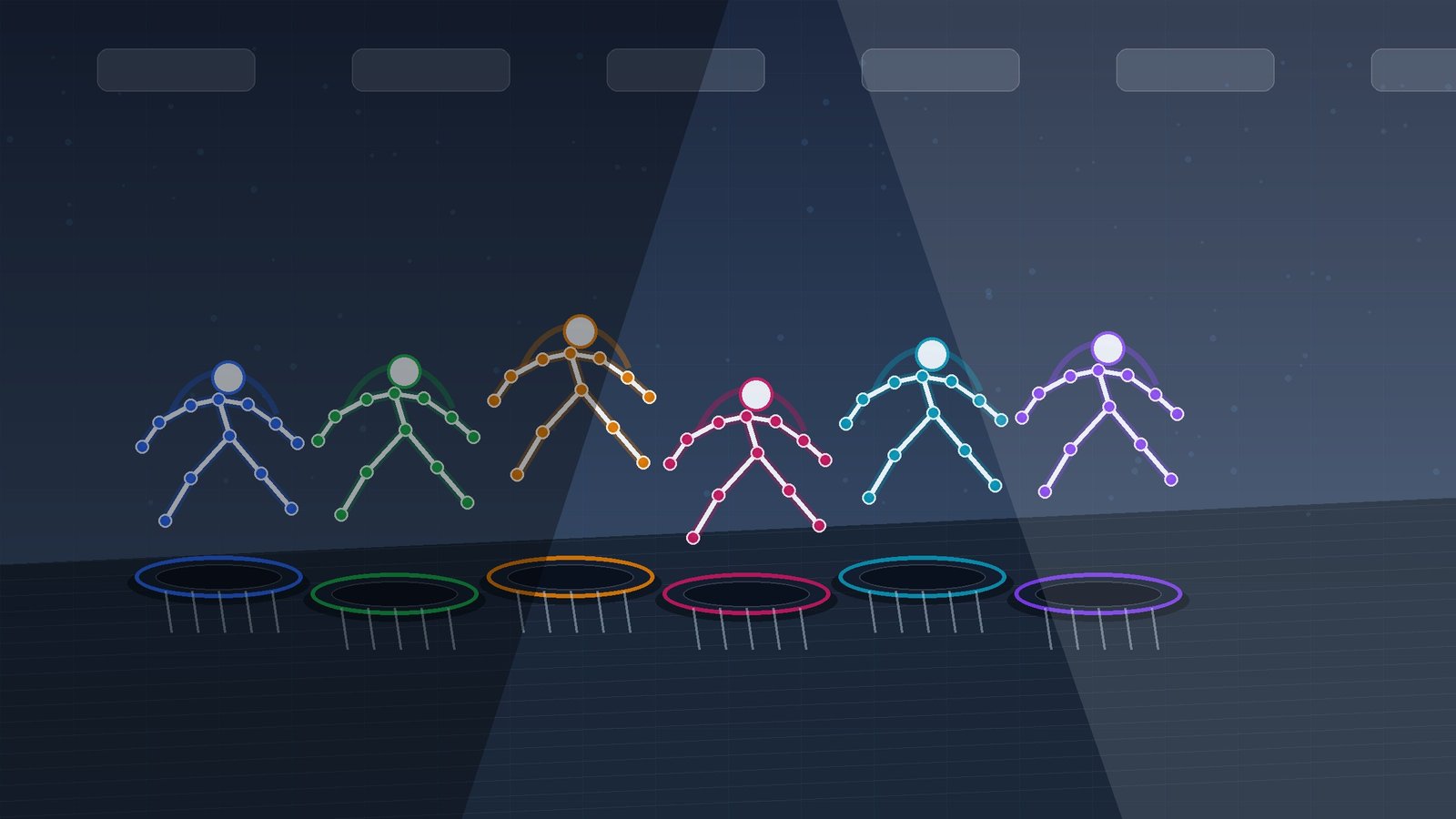 TOPDMS Trampoline Lab team test scene