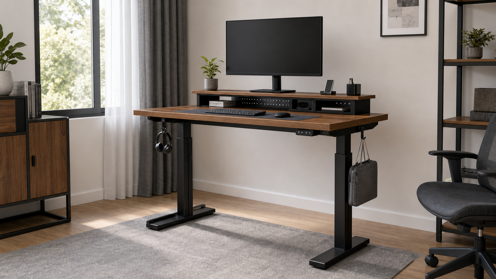 TOPDMS compact height adjustable desk product scene