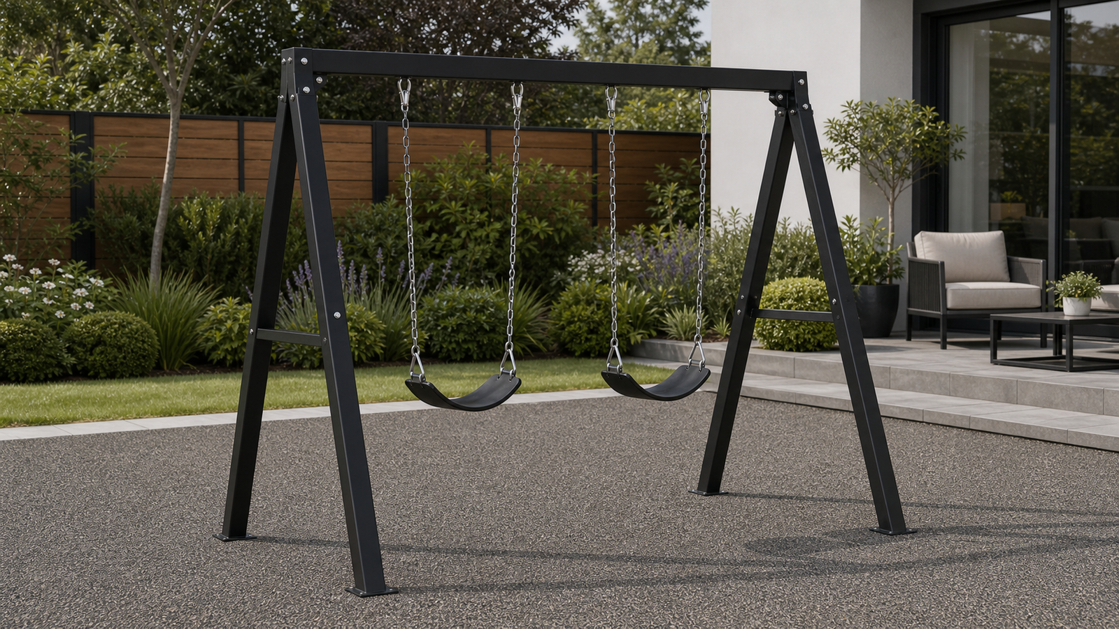 TOPDMS outdoor swing set product scene